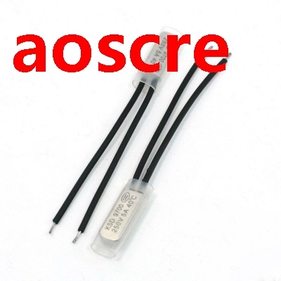 2 Pcs KSD9700 250V 5A 40 Degree Celsius NC Thermostat Temper