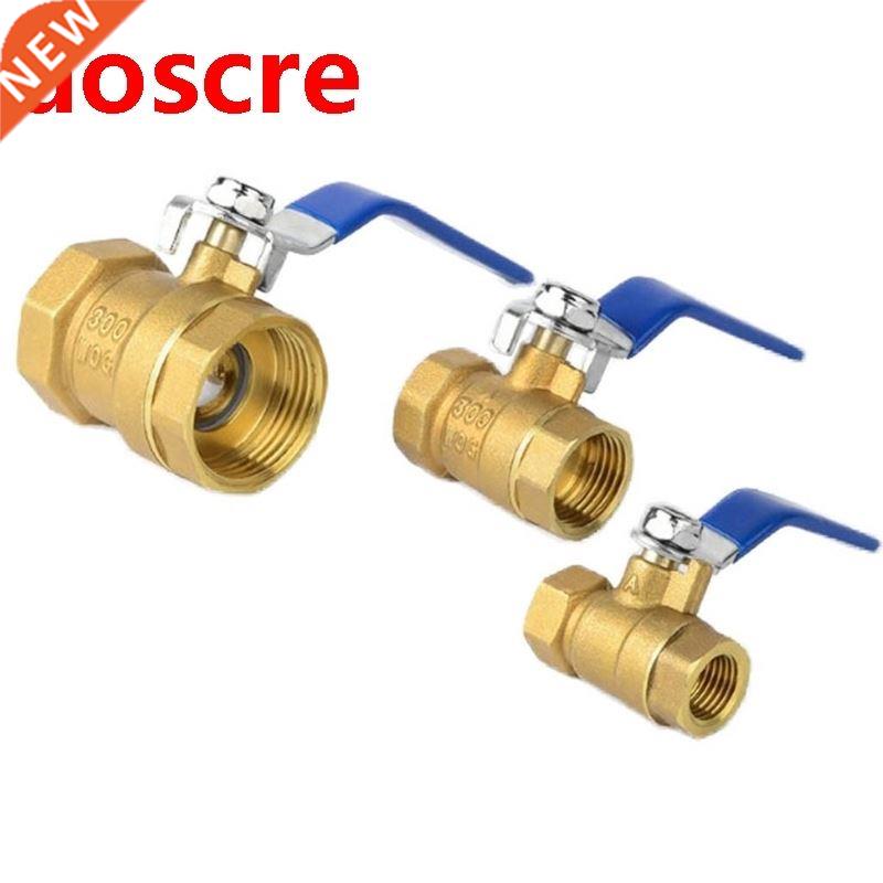Thickened Copper Ball Tap Water Switch Brass Double Inner Wi