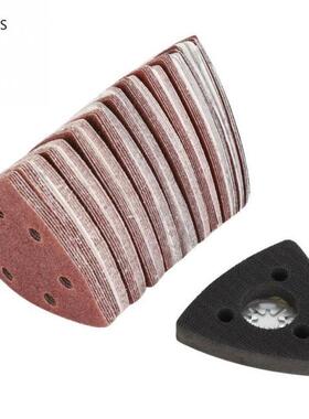100pcs Sandpapers + 1pcs 80mm Sand Pad Oscillating Multi To
