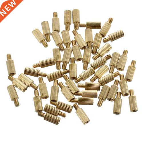 50 Pcs Male to Female Thread Brass Pillars Standoff Spacer M