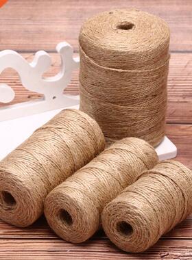50m/80m/100m Handmade Hemp Linen Cords Rope To Tie Burlap Tw
