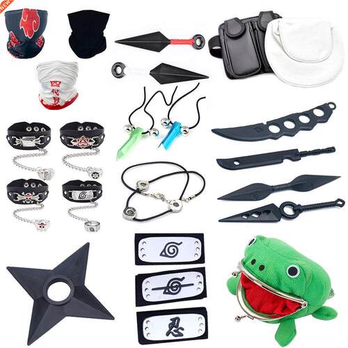 Set Naruto Accessories Weapon Kunai NARUTO Cosplay Gloves Sh