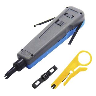 Professional Punch Down Tool With 110/88 And 66 Bles, Cat6