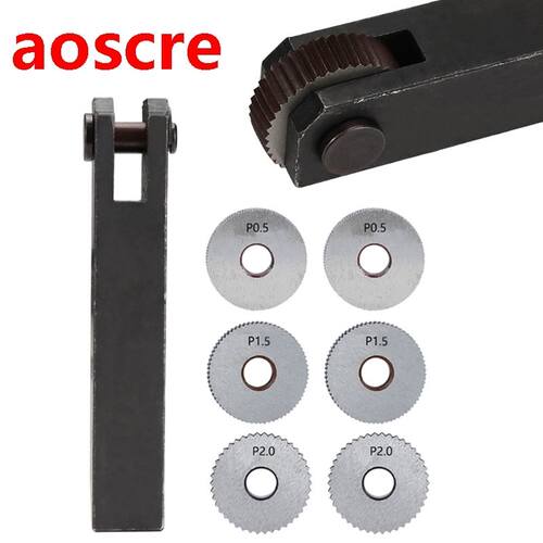 Straight Knurling Cutter Tool 7pcs Straight Linear Knurling