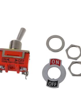 5 250V Ornge Hevy Duty SPST 2 Terminl ON OFF Toggle Swit