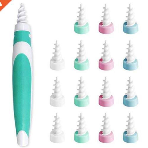 Ear Wax Removal Tool Soft Silicone Spiral Ear Cleaning Repla
