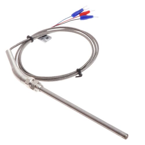 1M Stainless Steel Probe Tube M8 PT100 Temperature Sensor Th