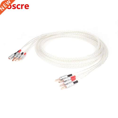 Yter pair 8AG 8N single crystal silver Plated Speaker Cable