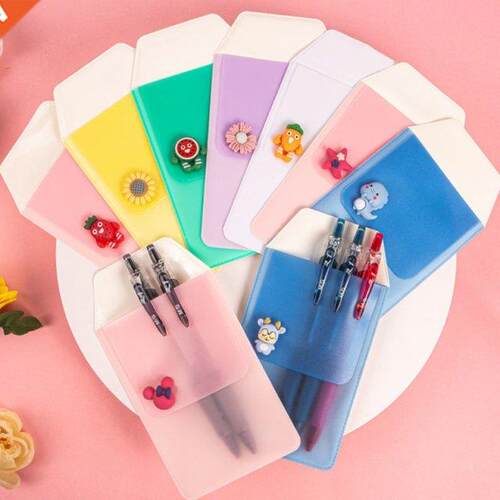 1Pc Nurse PVC Pencil Pouch Staionery Pocket Protector Anti-l