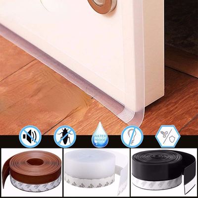 6 Color 1M/5M Length Window Door Bottom Self Adhesive Silico