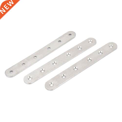 156mmx20mm 6 Holes Flat Brackets Mending Repair Plates 3pcs