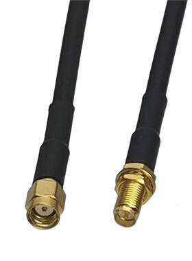 1Pcs RG58 RP-SMA Male Jack to RP-SMA Female Plug Bulkhead Co