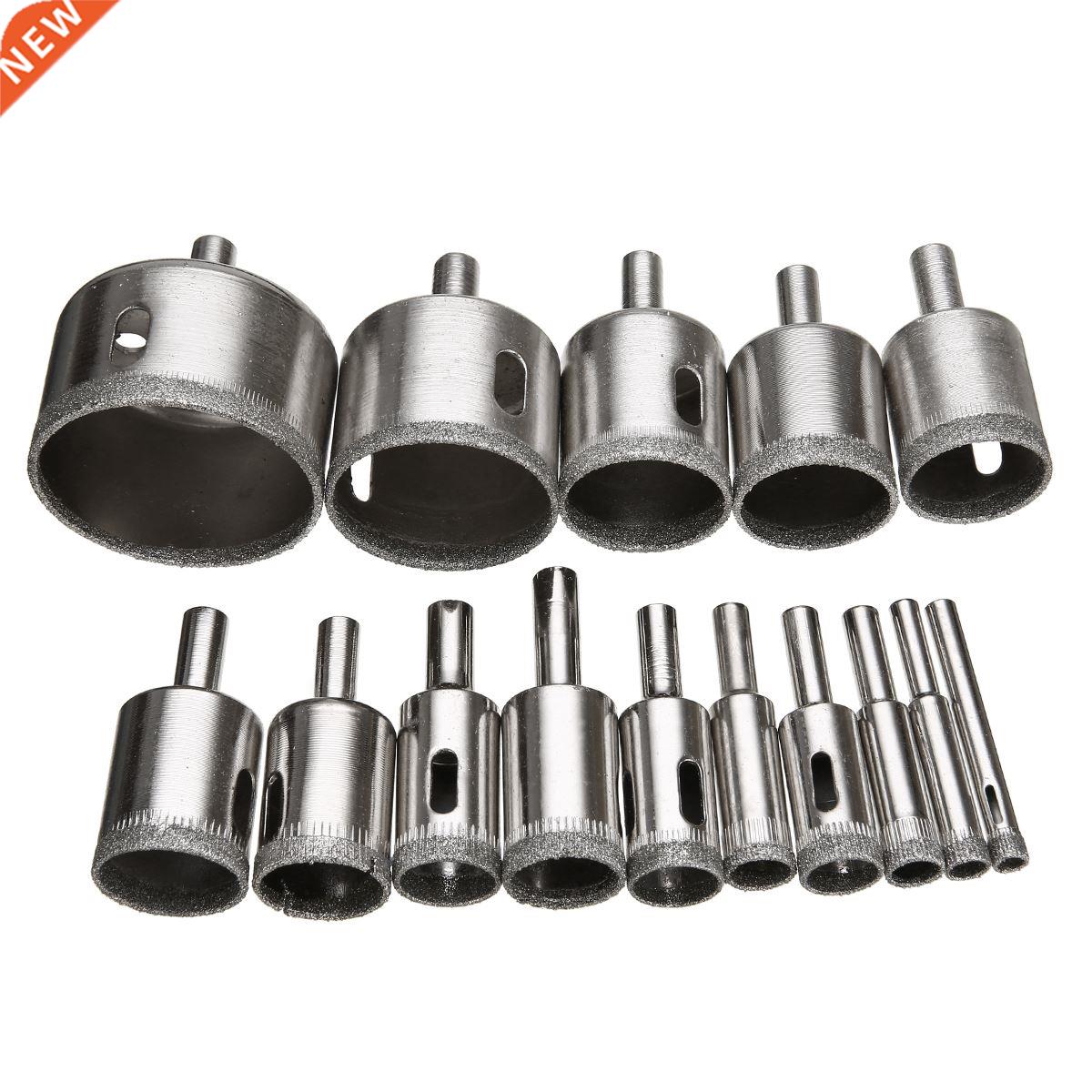 15PCS/SET Diamond Hole Saw Drill Bit Tool 6-50mm Ceramic Por