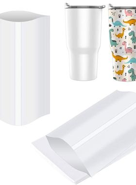 8X12 Inch Sublimation Shrink Wrap Sleeves, 60 Pcs White Subl