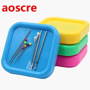 4 Colors Magnetic Box Storage Pins Case Needlework Storage