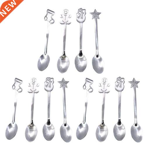 12 Pack Creative Christmas Coffee Spoon Christmas Stirring S