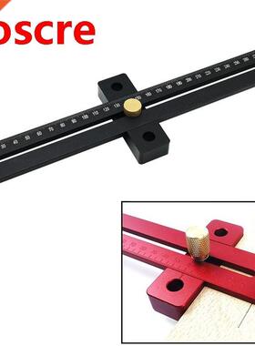 T-280 woodworking Scribe aluminum alloy Cross-line ruler fin