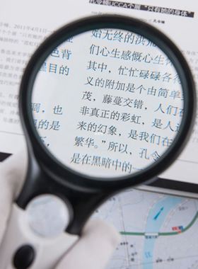 45X 3 LED Light Handheld Magnifier Reading Map Newspaper Mag