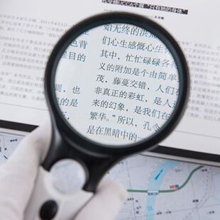 45X 3 LED Light Handheld Magnifier Reading Map Newspaper Mag