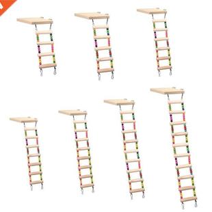 Wooden Parrot Hamster Climbing Lad Swing Play Toys Set Bi