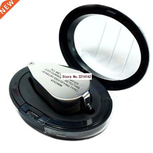 40X25mm Jewelers Magnifier Magnifying LED UV Lights Glass Lo