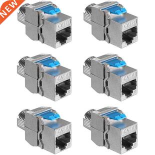 Keystone Module Jacks - 6 Piece CAT-8 Shielded Keystone Jack