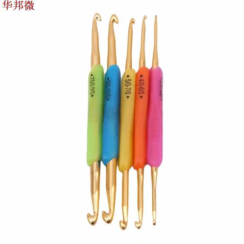 Couleur 5 pièces Silicone poignée bricolage en
