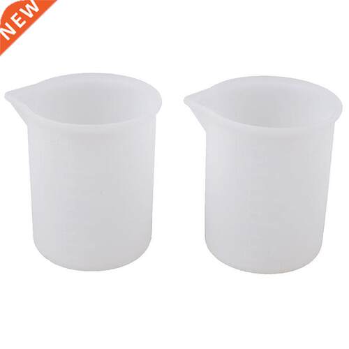 Silicone 100ml Transparent Cup Scale Crystal Glue Measuring