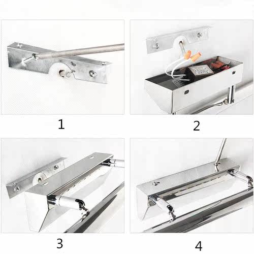 Stainless Steel Mirror Dressing Table Lights LED Wall Light