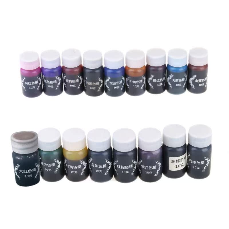 17 Pcs/Set Resin Drop Glue High Concentration Transparent Co