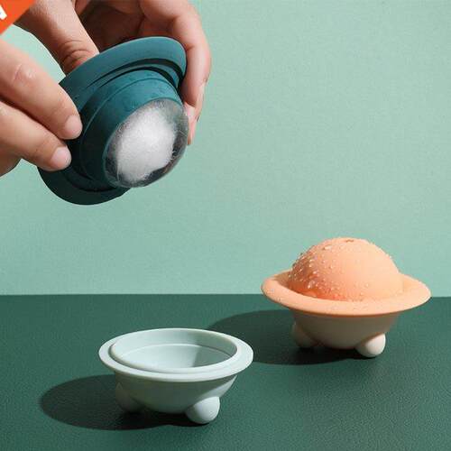 Ice Ball Mold Silicone Beverage Ice Cube Maker Non-stick Reu