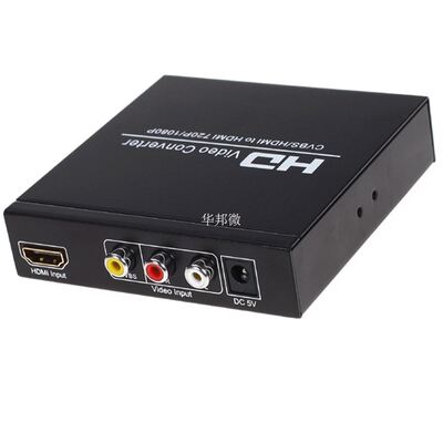 HDMI AV to HDMI 1080P converter Scaler with HDMI audio extra