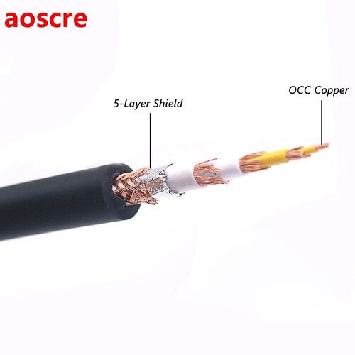 YTER Ortofon 8N OCC copper Shield RCA XLR Audio Coaxial Cabl