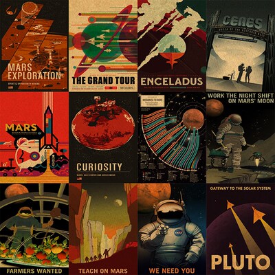 Space Poster Wall Art Prints I Need More Space Science Art