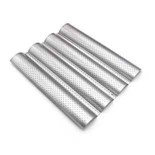 Food Grade Steel Groove Wave Bread Baking Tray For Baguette