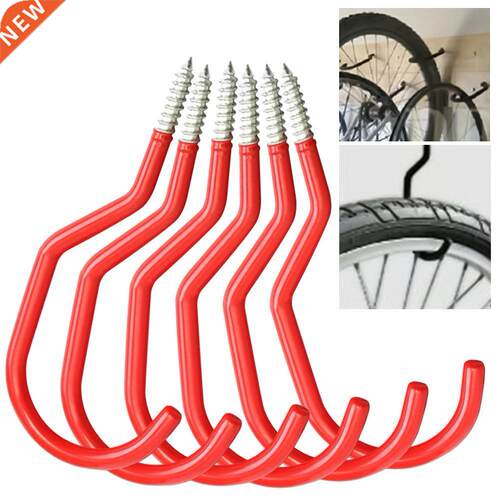 6Pcs Bicycle Cycling Bike Garage Wall Mount Storage Hook Han