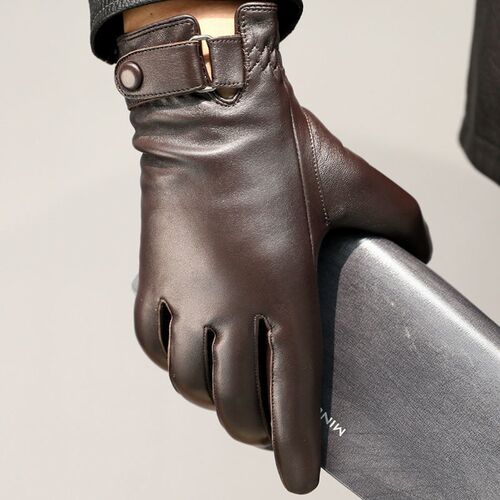 High Quality Autumn Winter  Geniune Sheepskin Leather Gl