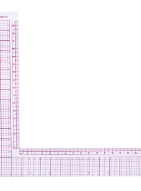 2pc L-Square Shape 90 Degree Angle Ruler Plastic Drawing Sew
