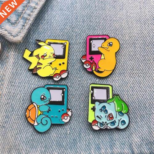 Cute Japanese Style Anime Movies Pokemon Badge Pikachu Ename