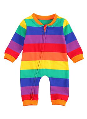 Citgeett Autumn 0-24M Infant Baby Girls Boys Rainbow Color S