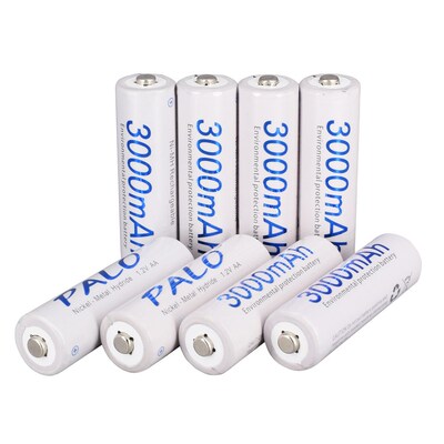 4Pcs 3000mAh Ni-MH AA Battery 1.2V 2A AA Rechargeable Batter