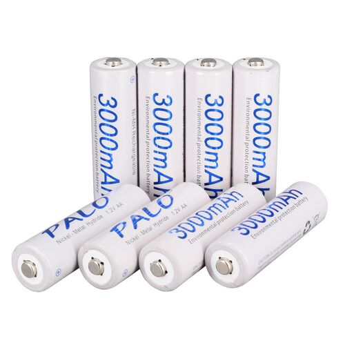 4Pcs 3000mAh Ni-MH AA Battery 1.2V 2A AA Rechargeable Batter