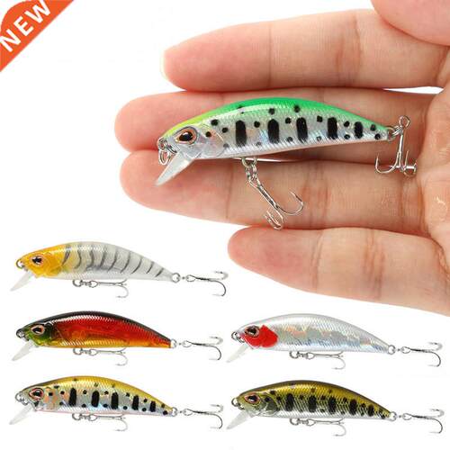 mini Sinking Minnow Wobblers Fishing Lures 5.5cm 5g Trout Ar