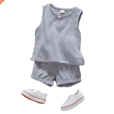 Cotton Toddler Kids Clothing Sets Summer Children Short Slee