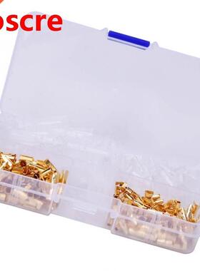 240 Pcs Bullet Connector Male Female 3.5 Golden Cable Termin