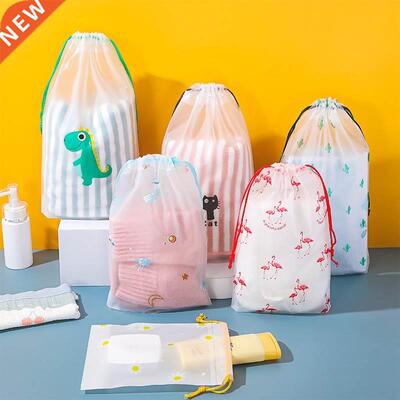 1pc Cartoon Drawstring Storage Bags Travel Shoes Clothes Und