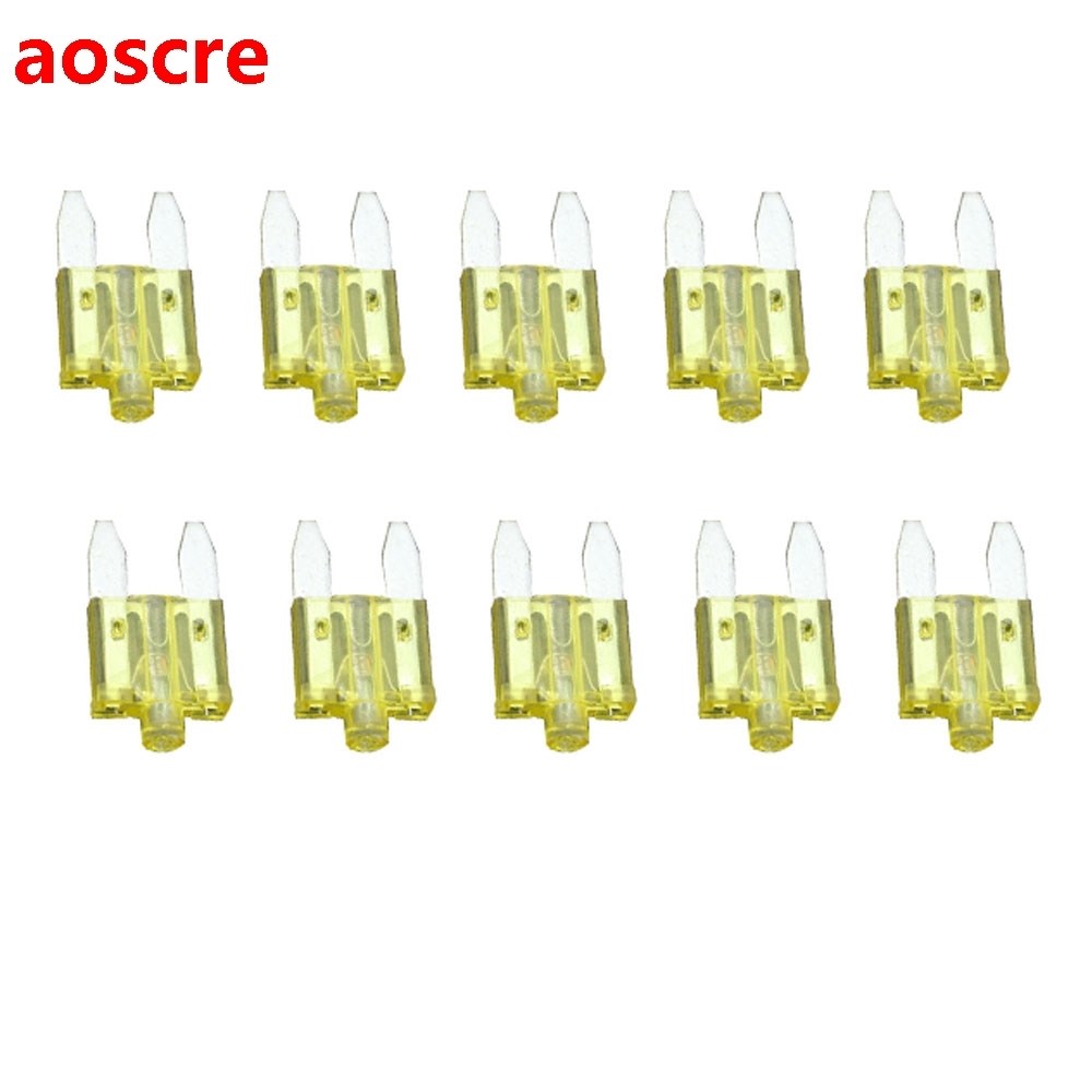 10 PCS 20A Small Fuse inserts car insurance tablets small fu