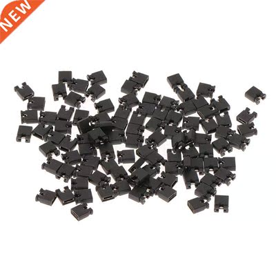 100 Pcs 2.54mm Standard Jumper Blocks Caps For Hard Drive CD