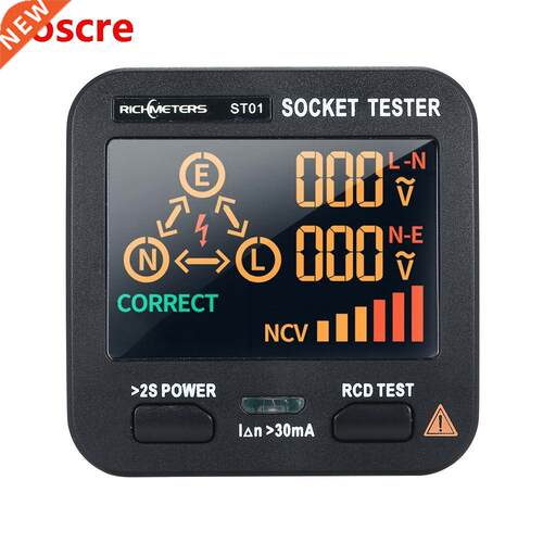 Dgtal Voltager Socket Tester LCD Dsplay Plug Non Contact