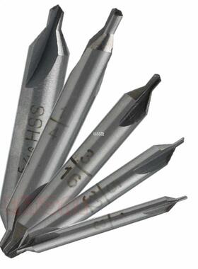 5Pcs HSS Center 60 degrees Spotting Drill Bits Combined Coun